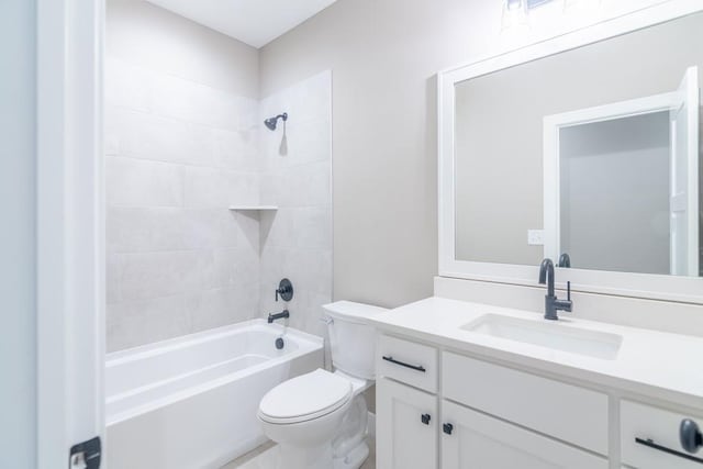 16729 Pinehurst Dr, Basehor, KS 66007 - full bath with toilet, vanity, and shower / tub combination