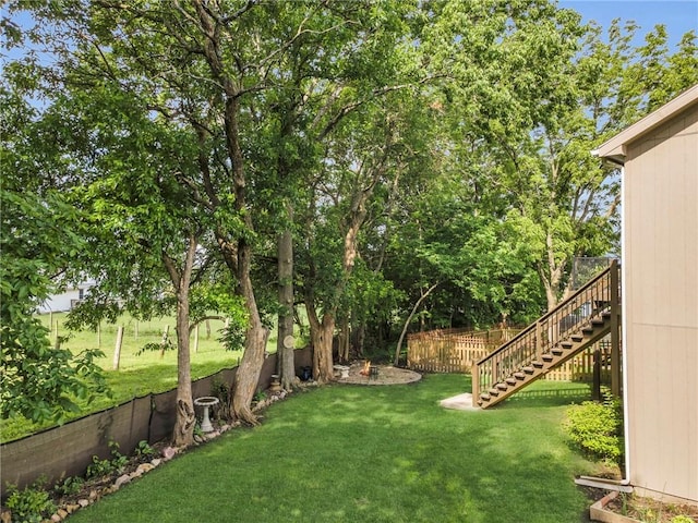 1302 N 159th St, Basehor, KS 66007 - view of yard featuring stairs
