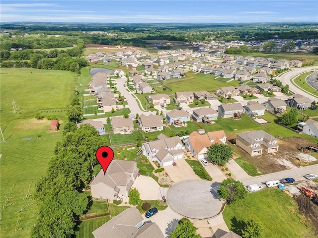 1302 N 159th St, Basehor, KS 66007 - aerial view of property and surrounding area with nearby suburban area