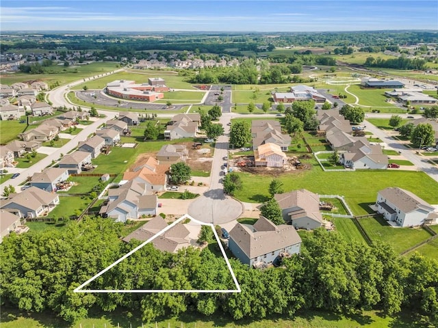 1302 N 159th St, Basehor, KS 66007 - aerial perspective of suburban area with property parcel outlined