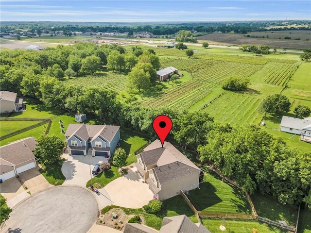 1302 N 159th St, Basehor, KS 66007 - overview of rural landscape featuring farmland