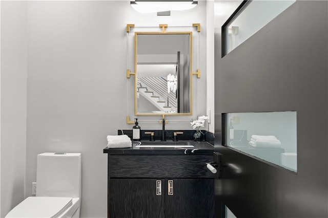 4550 Bell St, Kansas City, MO 64111 - half bath with toilet and vanity