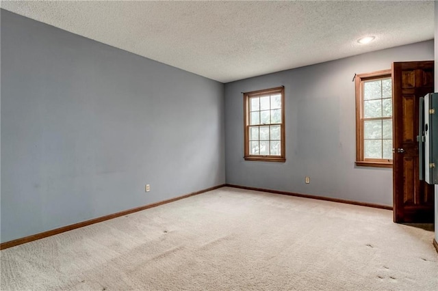 10404 Flint St, Overland Park, KS 66214 - empty room with light carpet, a textured ceiling, and baseboards