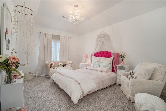 4112 W 156th St, Overland Park, KS 66224 - bedroom with carpet and a chandelier