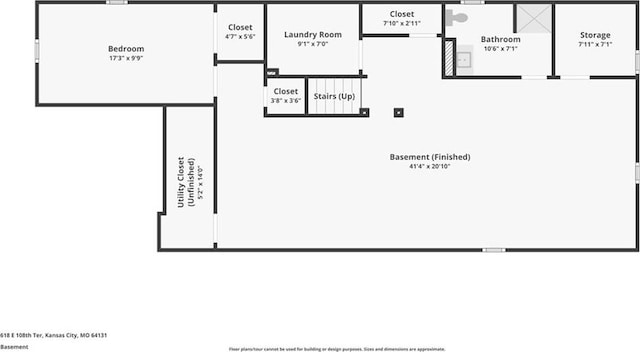 618 E 108th Ter, Kansas City, MO 64131 - property floor plan