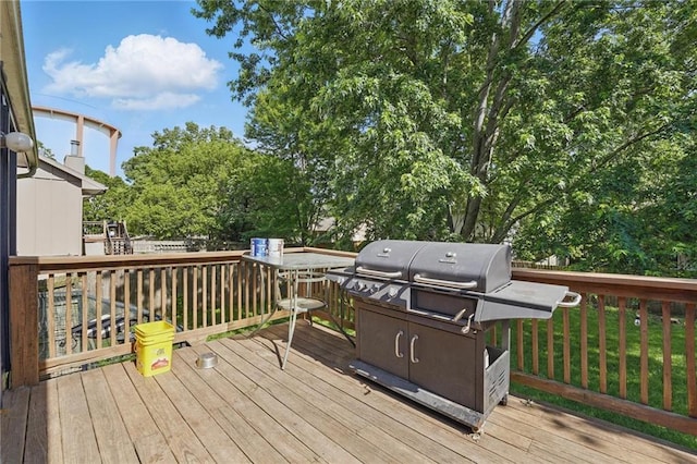 14713 W 149th Ct, Olathe, KS 66062 - wooden terrace featuring area for grilling