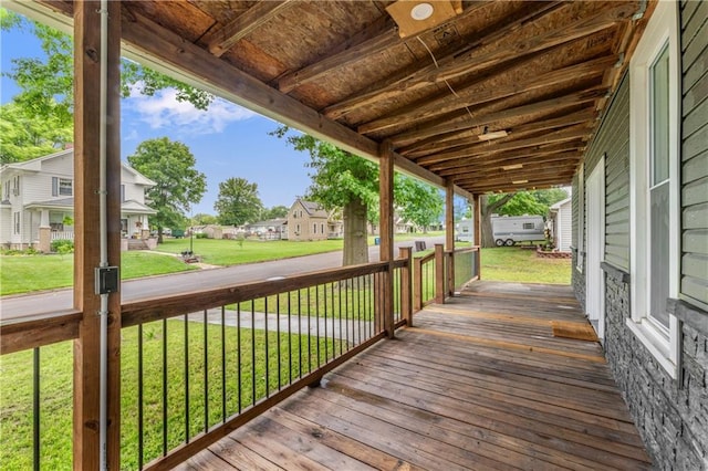 1105 S Gordon St, Concordia, MO 64020 - porch featuring a residential view and a yard