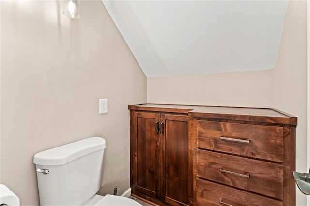 1105 S Gordon St, Concordia, MO 64020 - half bath featuring vaulted ceiling and toilet