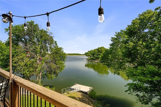 218 NE Bayview Dr, Lees Summit, MO 64064 - water view featuring a dock