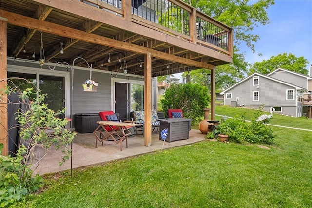 218 NE Bayview Dr, Lees Summit, MO 64064 - view of patio with a deck