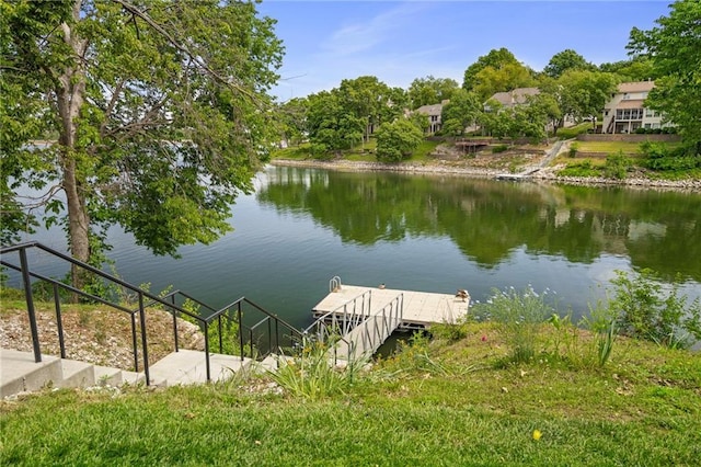218 NE Bayview Dr, Lees Summit, MO 64064 - dock with a water view