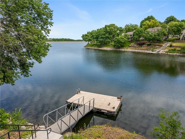 218 NE Bayview Dr, Lees Summit, MO 64064 - dock with a water view