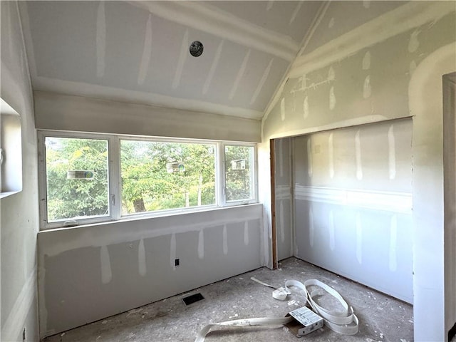 258 Sycamore Dr, Linn Valley, KS 66040 - unfurnished sunroom with vaulted ceiling