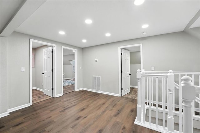 602 N College St, Richmond, MO 64085 - interior space with wood finished floors and recessed lighting