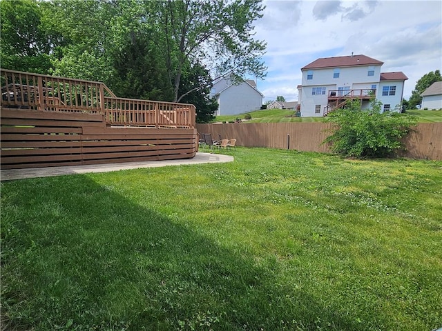 4513 Alpha Ln, Saint Joseph, MO 64506 - view of yard featuring a deck