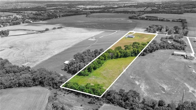 2363 Bainbridge Rd, Bates City, MO 64011 - aerial overview of property's location featuring property boundaries highlighted