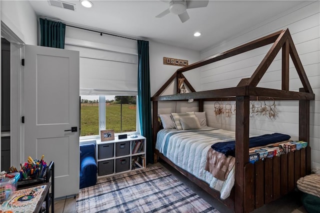 2363 Bainbridge Rd, Bates City, MO 64011 - bedroom with recessed lighting and ceiling fan