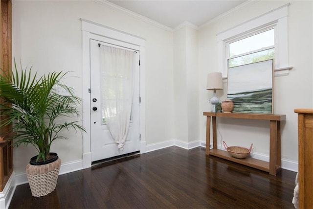 1795 S Norwood Ave, Independence, MO 64052 - foyer featuring wood finished floors, ornamental molding, and baseboards