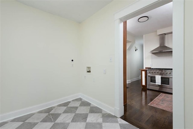 1795 S Norwood Ave, Independence, MO 64052 - washroom with washer hookup, hookup for an electric dryer, and baseboards