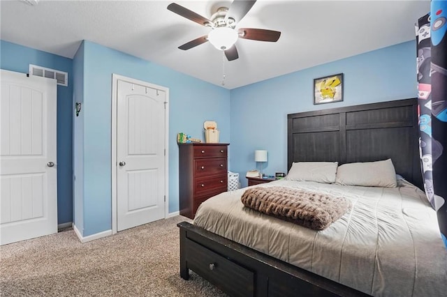 1106 E 14th St, Kearney, MO 64060 - carpeted bedroom with baseboards and ceiling fan