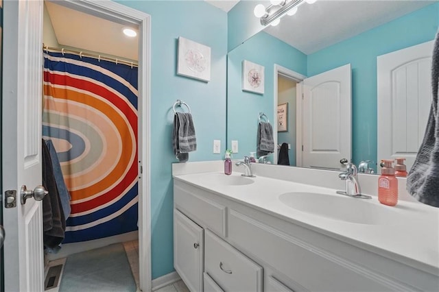 1106 E 14th St, Kearney, MO 64060 - full bathroom featuring double vanity