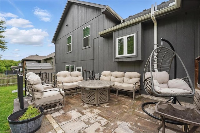 1106 E 14th St, Kearney, MO 64060 - view of patio / terrace with outdoor lounge area