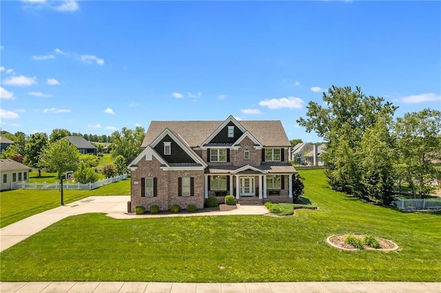 1602 SW Deer Run Rd, Oak Grove, MO 64075 - craftsman-style house with covered porch and brick siding
