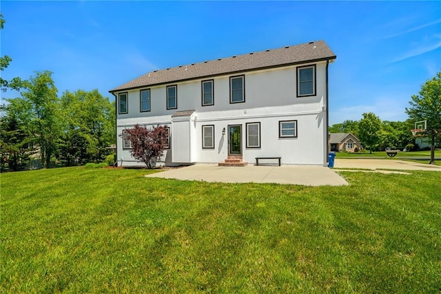 1602 SW Deer Run Rd, Oak Grove, MO 64075 - rear view of property with a patio area, a lawn, and entry steps