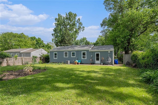 11410 W 68th Ter, Shawnee, KS 66203 - rear view of property featuring central AC unit