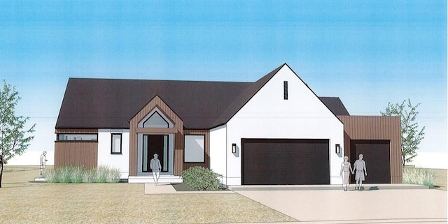 6029 Arapahoe St, Shawnee, KS 66226 - view of front of home featuring driveway and an attached garage