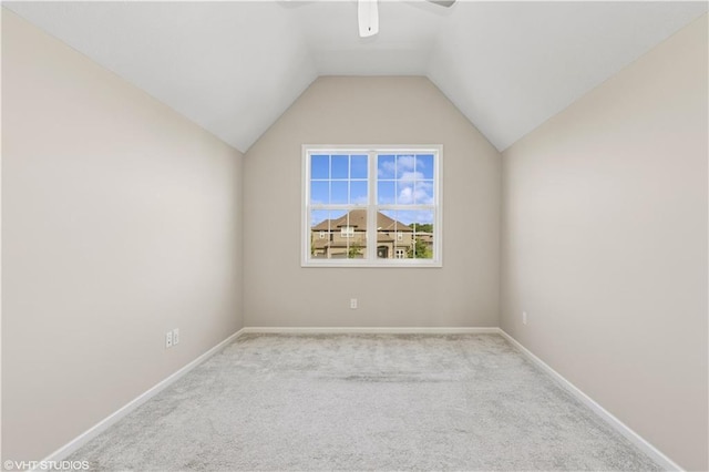 10429 W 170th Pl, Overland Park, KS 66221 - empty room with carpet, a ceiling fan, and lofted ceiling