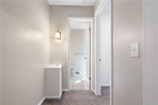 7710 Noland Rd, Lenexa, KS 66216 - hall with carpet floors and baseboards