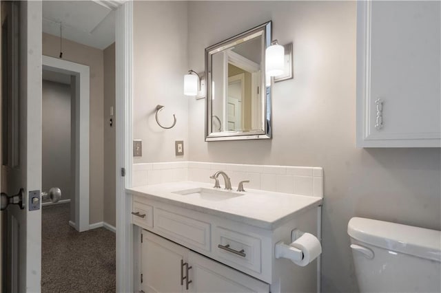 7710 Noland Rd, Lenexa, KS 66216 - half bath featuring vanity and toilet