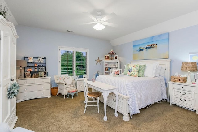 10309 S Oakcrest Ln, Olathe, KS 66061 - carpeted bedroom featuring ceiling fan