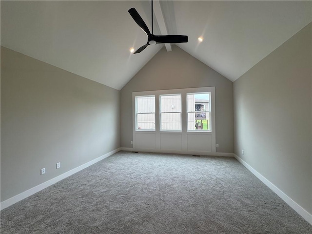 11494 S Longview Rd, Olathe, KS 66061 - carpeted spare room featuring ceiling fan and baseboards