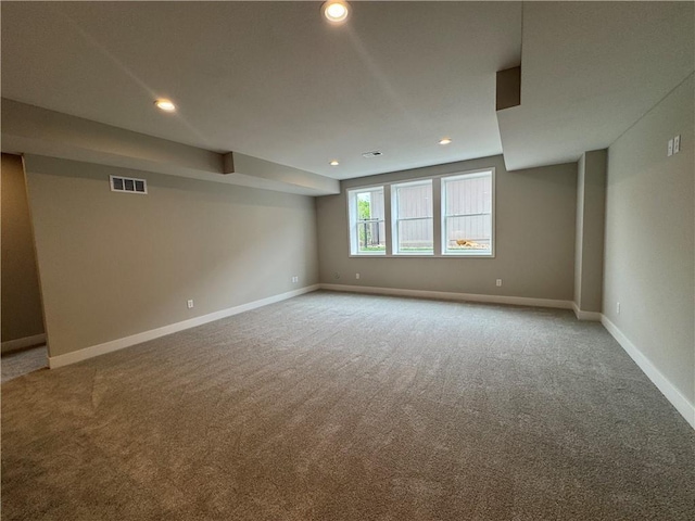 11494 S Longview Rd, Olathe, KS 66061 - empty room featuring carpet flooring, baseboards, and recessed lighting