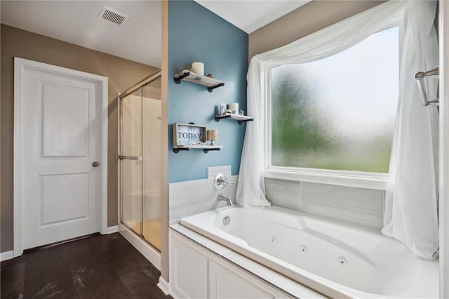 15700 NW 122nd St, Platte City, MO 64079 - bathroom featuring a shower stall and a whirlpool tub