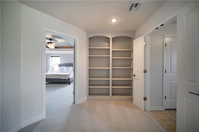 9101 W 158th St, Overland Park, KS 66221 - hall featuring carpet flooring, baseboards, and recessed lighting