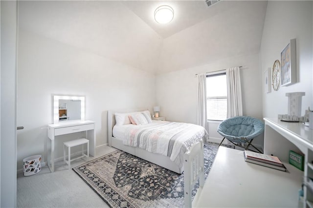 9101 W 158th St, Overland Park, KS 66221 - carpeted bedroom with vaulted ceiling and baseboards