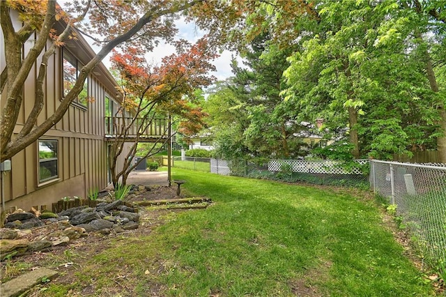 12614 Ensley Ln, Leawood, KS 66209 - view of yard featuring a deck