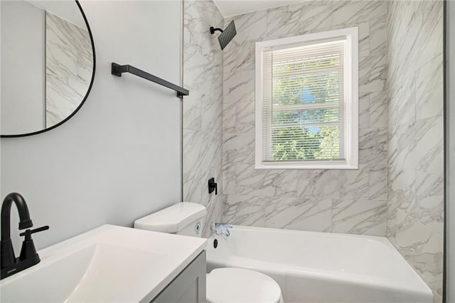 12309 Askew Dr, Grandview, MO 64030 - full bath with toilet,  shower combination, and vanity