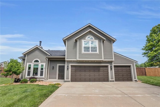5154 Lakecrest Dr, Shawnee, KS 66218 - traditional-style home with driveway and an attached garage