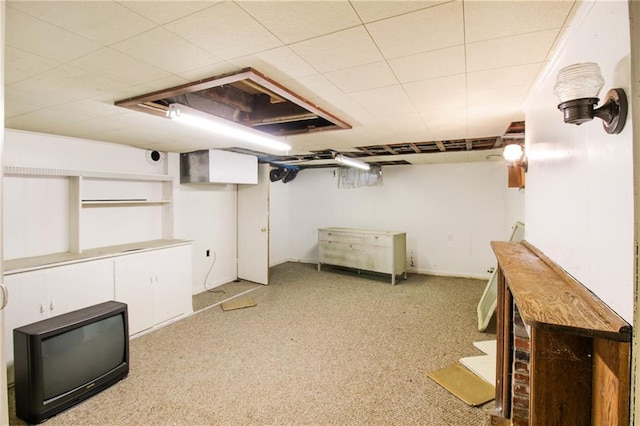 1601 Stevens Ave, Parsons, KS 67357 - finished below grade area with light carpet