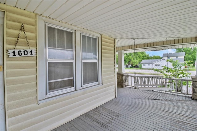 1601 Stevens Ave, Parsons, KS 67357 - view of wooden porch