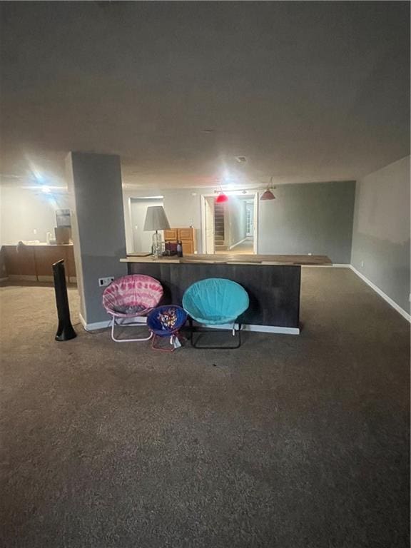 933 1300th St, Iola, KS 66749 - sitting room with carpet floors and baseboards