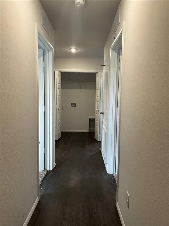 37818 W 207th Ter, Edgerton, KS 66021 - hallway featuring baseboards and dark wood finished floors