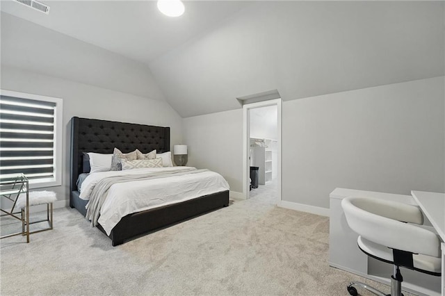 17137 Barton St, Overland Park, KS 66221 - bedroom with carpet, lofted ceiling, a spacious closet, and baseboards