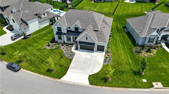 17137 Barton St, Overland Park, KS 66221 - aerial perspective of suburban area