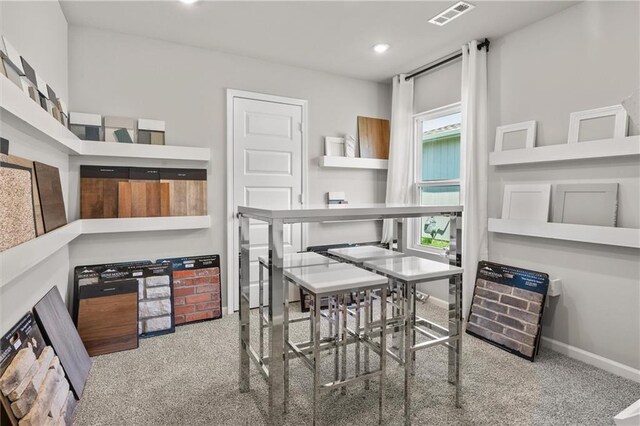 37838 W 208th Ter, Edgerton, KS 66021 - dining area with carpet flooring, baseboards, and recessed lighting