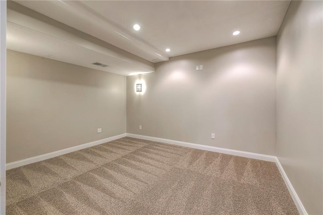 5706 NE Sapphire Pl, Lees Summit, MO 64064 - carpeted empty room with baseboards and recessed lighting